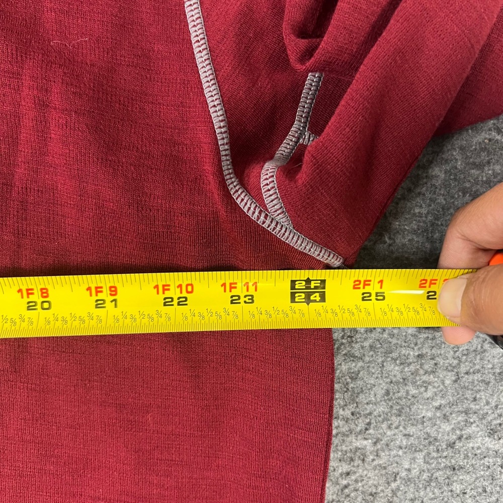 Kuhl Quarter 1/4 Zip Pullover Sweater Men's 2XL Red 100% Merino Wool Hiking - Picture 5 of 7